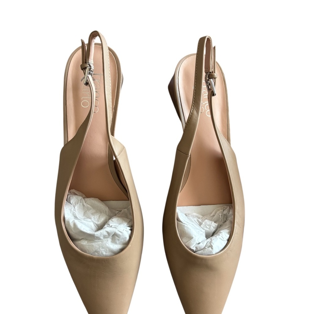 Franco Sarto Tan Slingback Heels